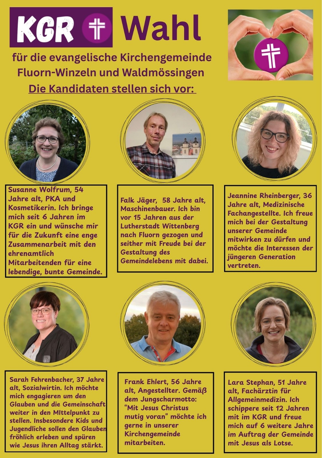 Die Kandidaten zum KGR